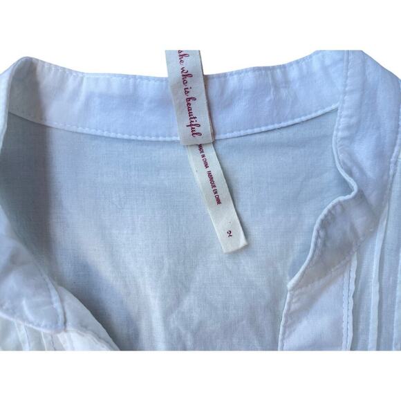 Maeve Anthropologie White Lace Top Mustard Yellow Skirt Dress – Size 2 - Picture 5 of 12